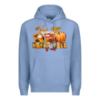 Colony Blue happy fall y'all Premium Hoodie - LillyAllenDesigns