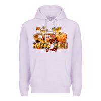 Lilac happy fall y'all Premium Hoodie - LillyAllenDesigns