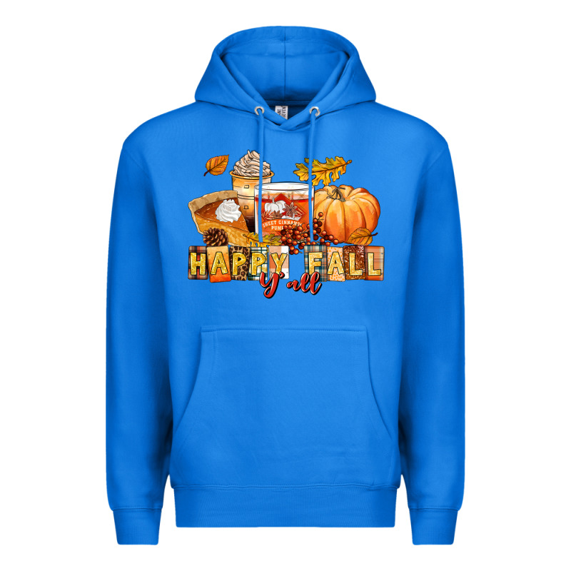 Happy Fall Y'all Premium Hoodie by LillyAllenDesigns | Teevron