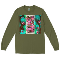 Army Green pink floral nurse with flowers Long Sleeve Tee - AdoDesignShop