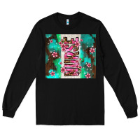 Black pink floral nurse with flowers Long Sleeve Tee - AdoDesignShop