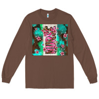 Chestnut pink floral nurse with flowers Long Sleeve Tee - AdoDesignShop