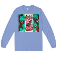 Colony Blue pink floral nurse with flowers Long Sleeve Tee - AdoDesignShop