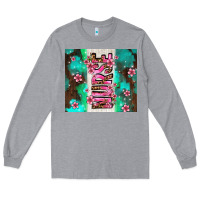 Heather Grey pink floral nurse with flowers Long Sleeve Tee - AdoDesignShop