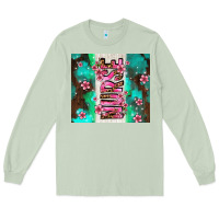 Matcha pink floral nurse with flowers Long Sleeve Tee - AdoDesignShop