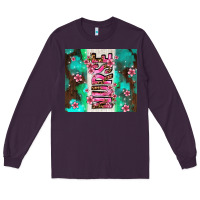 Plum pink floral nurse with flowers Long Sleeve Tee - AdoDesignShop