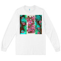 White pink floral nurse with flowers Long Sleeve Tee - AdoDesignShop