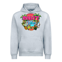 Heather Grey Salty vibes summer Urban Hoodie - NancyCooperArtShop