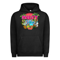 Pigment Black Salty vibes summer Urban Hoodie - NancyCooperArtShop