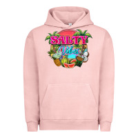Pigment Salmon Salty vibes summer Urban Hoodie - NancyCooperArtShop
