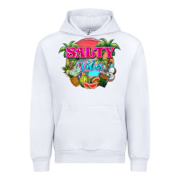 White Salty vibes summer Urban Hoodie - NancyCooperArtShop