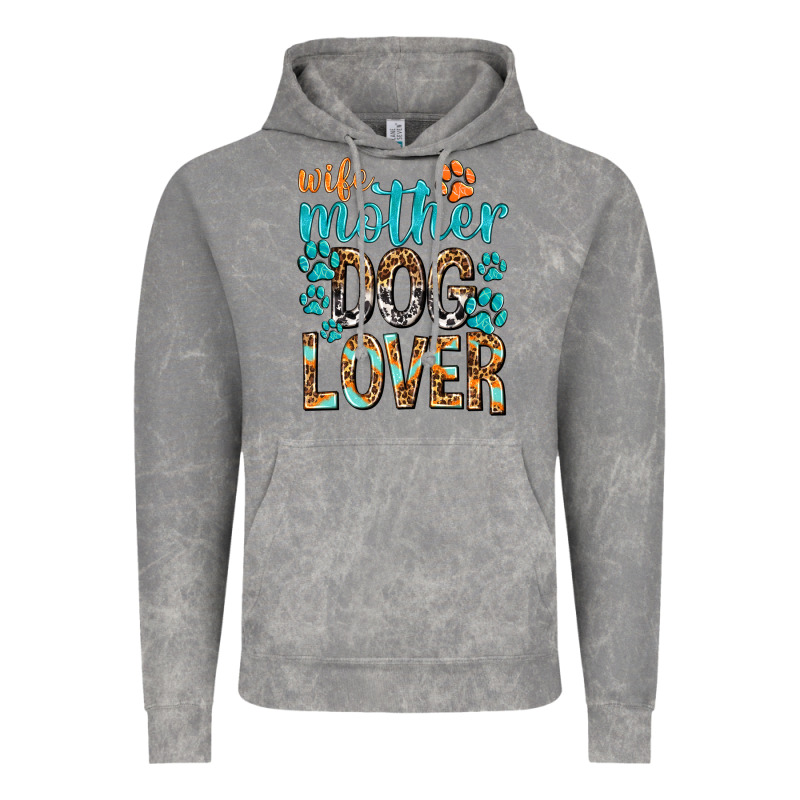 Wife Mother Dog Lover With Paws Vintage Hoodie by texasbilliewilder | Teevron