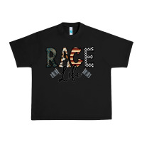 Black race life Urban Heavy Tee - CowhideDigitalArt