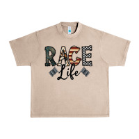 French Oak race life Urban Heavy Tee - CowhideDigitalArt
