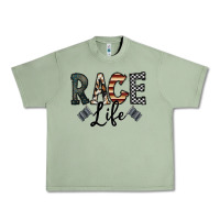 Oil Green race life Urban Heavy Tee - CowhideDigitalArt