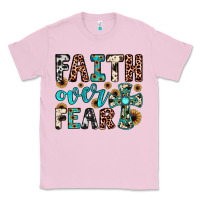 Bubblegum Pink faith over fear Classic Tee - JahusDesignShop