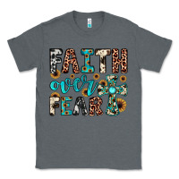 Charcoal Heather faith over fear Classic Tee - JahusDesignShop