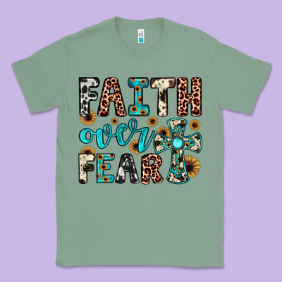 Faith Over Fear Classic Tee Designed By Jahusdesignshop