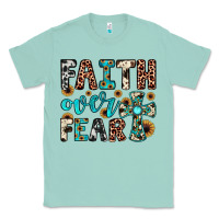 Seafoam faith over fear Classic Tee - JahusDesignShop