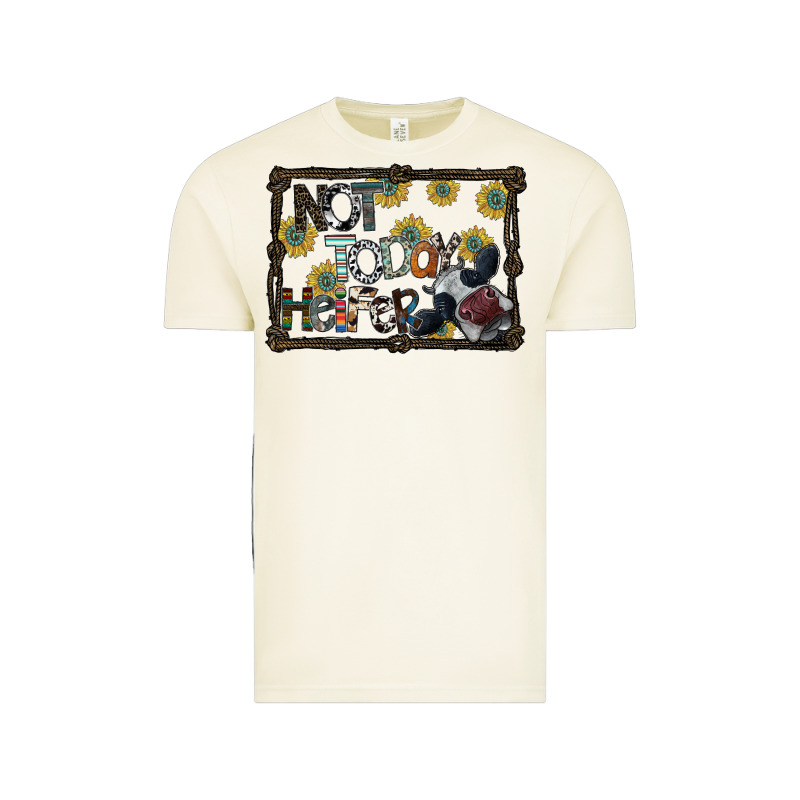 Not Today Heifer Vintage Tee by SublimationCraftShop | Teevron