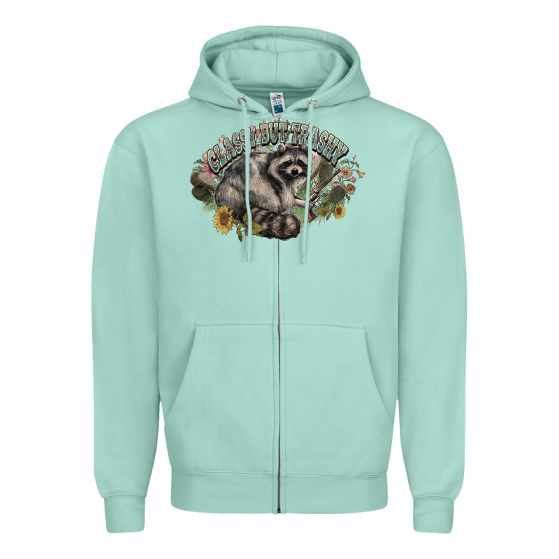 Classy But Trashy Racoon Zipper Hoodie by NancyCooperArtShop | Teevron
