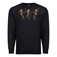 Black dancing skeleton christmas Premium Sweatshirt - MaliasSmallBusiness