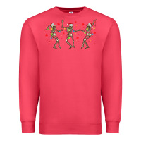 Cardinal dancing skeleton christmas Premium Sweatshirt - MaliasSmallBusiness