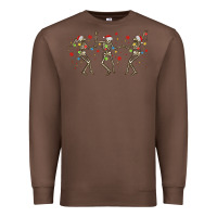 Chestnut dancing skeleton christmas Premium Sweatshirt - MaliasSmallBusiness