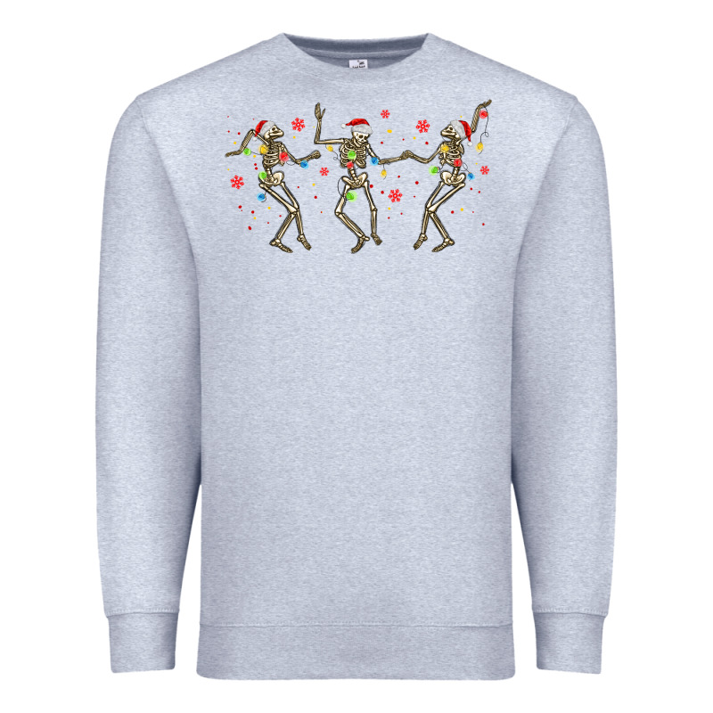 Dancing Skeleton Christmas Premium Sweatshirt by MaliasSmallBusiness | Teevron