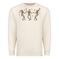 Sandshell dancing skeleton christmas Premium Sweatshirt - MaliasSmallBusiness