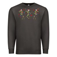 Smoke dancing skeleton christmas Premium Sweatshirt - MaliasSmallBusiness