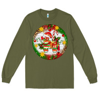 Army Green Christmas Pinata Ornament Long Sleeve Tee - Artiststas