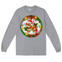 Heather Grey Christmas Pinata Ornament Long Sleeve Tee - Artiststas