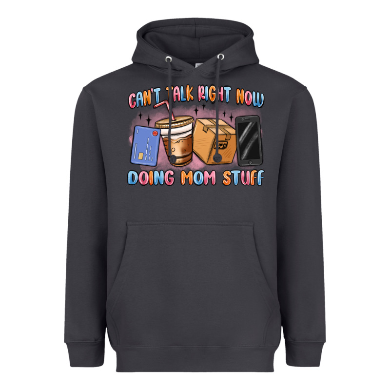 Can't Talk Right Now Doing Mom Stuff Heavyweight Hoodie by MaliasSmallBusiness | Teevron