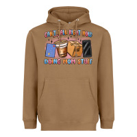 Toasted Coconut can't talk right now doing mom stuff Heavyweight Hoodie - MaliasSmallBusiness