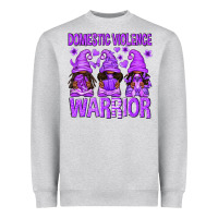 Domestic Violence Warrior Afro Gnomes Heavyweight Sweatshirt | Teevron