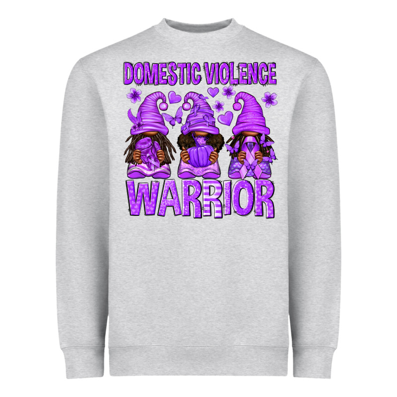 Domestic Violence Warrior Afro Gnomes Heavyweight Sweatshirt by texasbilliewilder | Teevron
