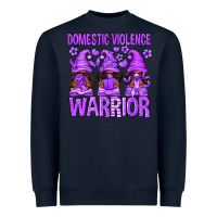 Navy Domestic Violence Warrior Afro Gnomes Heavyweight Sweatshirt - texasbilliewilder