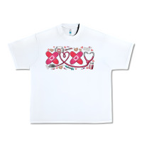 White xoxo valentine Urban Heavy Tee - RacoonDesign