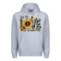 Heather Grey for the love of sunshine Premium Hoodie - LillyAllenDesigns