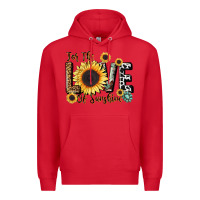 Red for the love of sunshine Premium Hoodie - LillyAllenDesigns