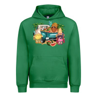 Emerald summer gnomies truck Urban Hoodie - NancyCooperArtShop