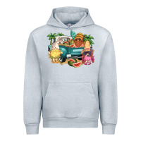 Heather Grey summer gnomies truck Urban Hoodie - NancyCooperArtShop
