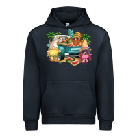 Navy summer gnomies truck Urban Hoodie - NancyCooperArtShop