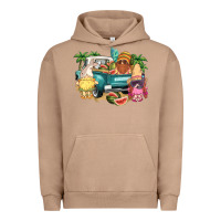 Pigment Burro summer gnomies truck Urban Hoodie - NancyCooperArtShop