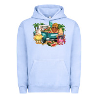 Pigment Grape Ice summer gnomies truck Urban Hoodie - NancyCooperArtShop