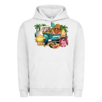 Pigment Lunar Rock summer gnomies truck Urban Hoodie - NancyCooperArtShop