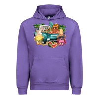 Tulip summer gnomies truck Urban Hoodie - NancyCooperArtShop
