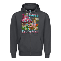 Smoke happy easter y'all rabbit Zipper Hoodie - BarkalooDesign