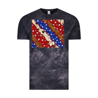 Cloud Black 4th of July USA flag leopard cowhide 20oz tumbler Vintage Tee - Neo Western